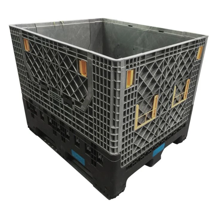 Hdpe Heavy Duty Pevná přepravní velká skládací plastová paletová krabice